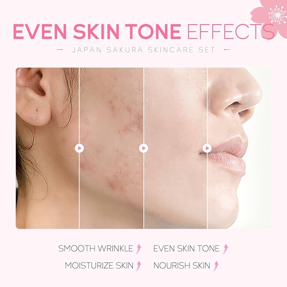 🌸 New! Japan Sakura 5 Pc Skincare Set - Picture 3 of 12